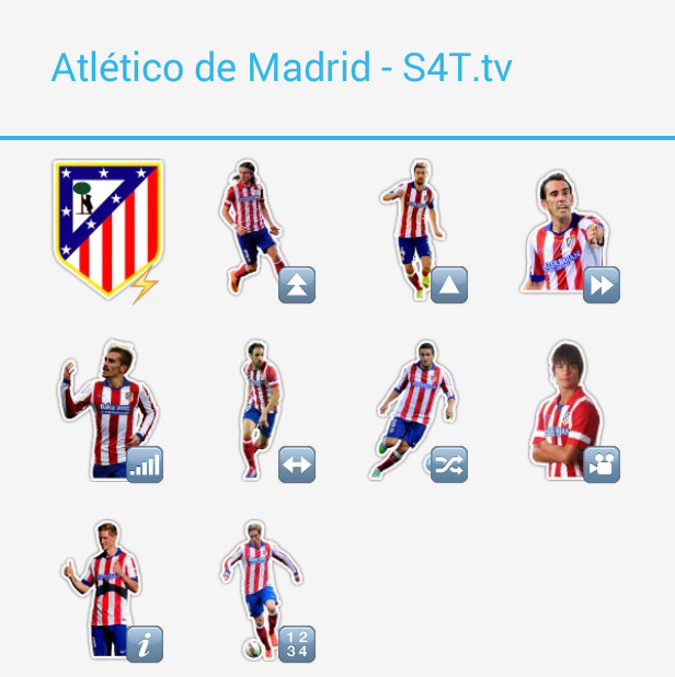 Atlético de Madrid Stickers