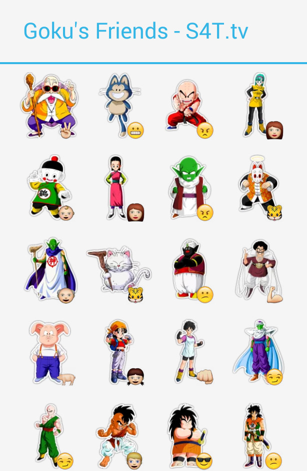 Goku's friends Stickers