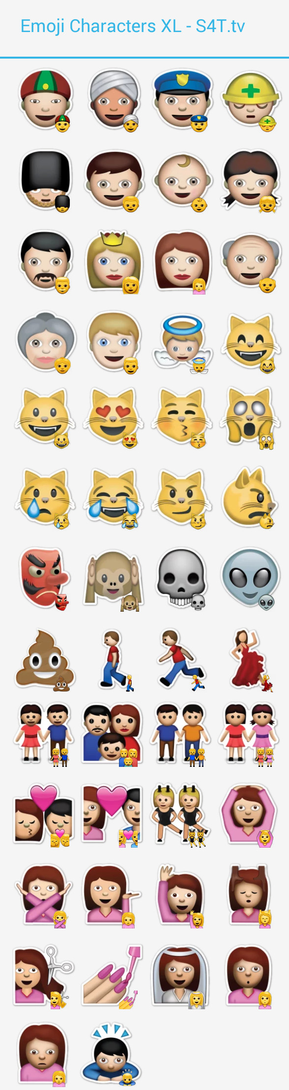 Characters Emoji XL