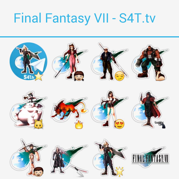 Final Fantasy VII Stickers
