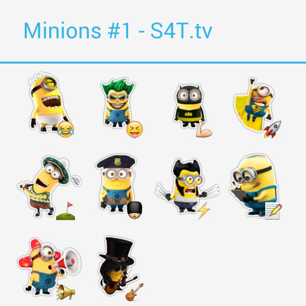The Minions 1 Stickers