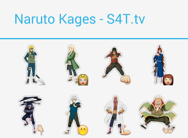Naruto Kages Stickers