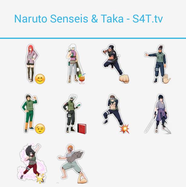Naruto Senseis Stickers
