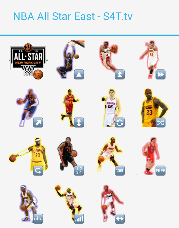 All Star East Stickers