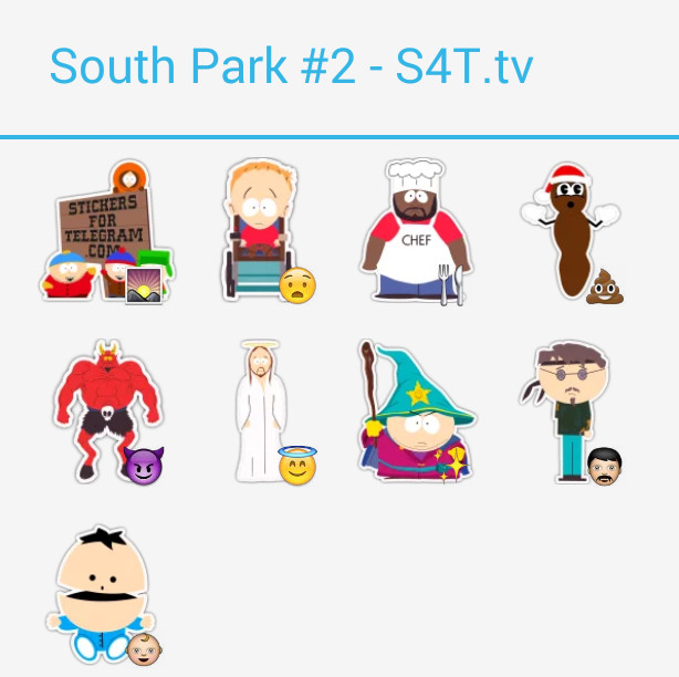 South Park Pack2 Stickers