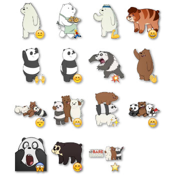 We Bare Bears Stickers 4 Telegram